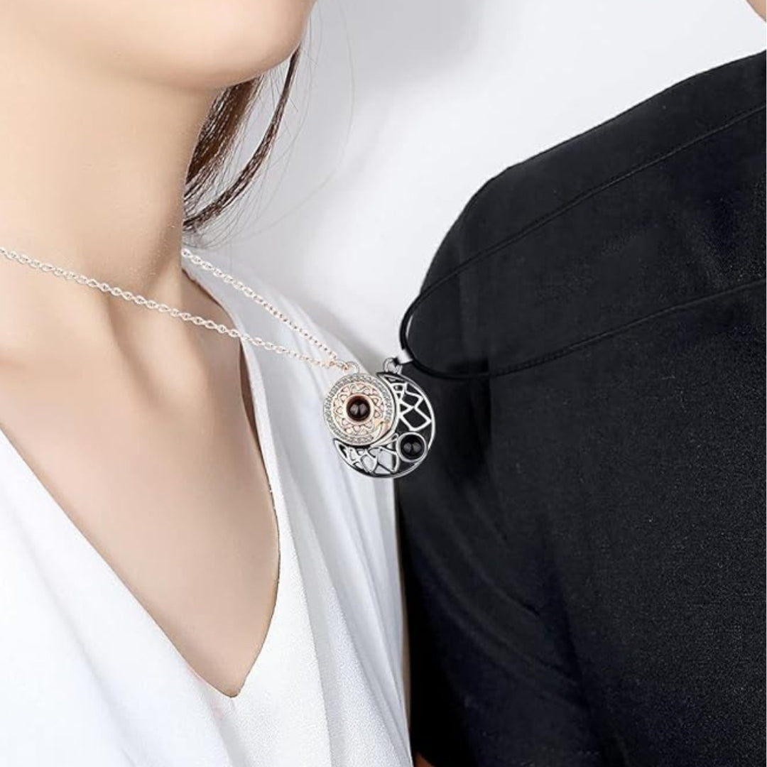 🌙✨ Eterno Eclipse™ – El Collar que Une Dos Almas ✨☀️