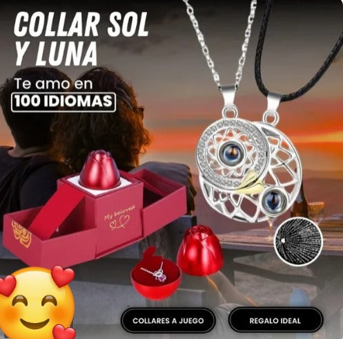 🌙✨ Eterno Eclipse™ – El Collar que Une Dos Almas ✨☀️
